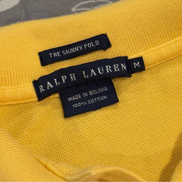 RALPH LAUREN Girl’s Yellow Polo Shirt, size Medium - Picture 3 of 7